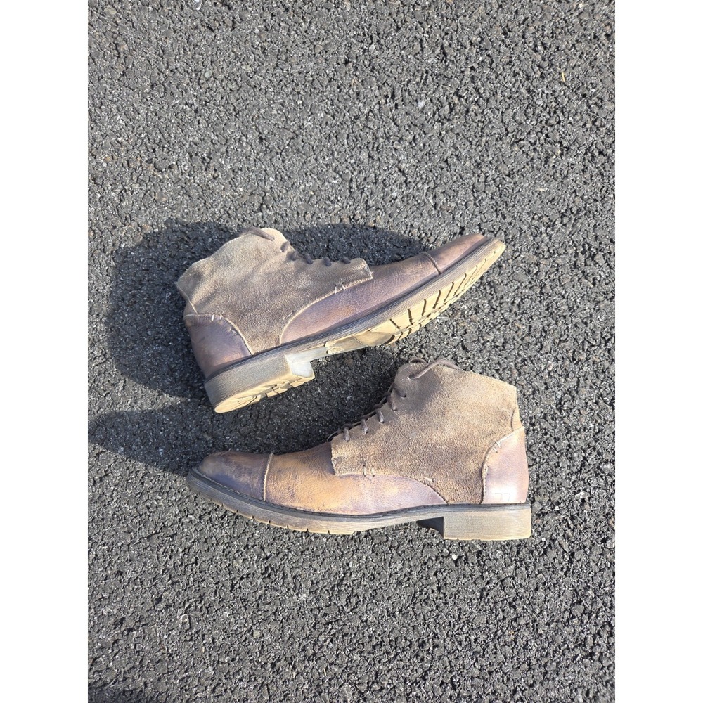 Bed Stu Cap Toe Boot Mens 9.5 USA Vegetable Tanned Leather - Picture 7 of 9